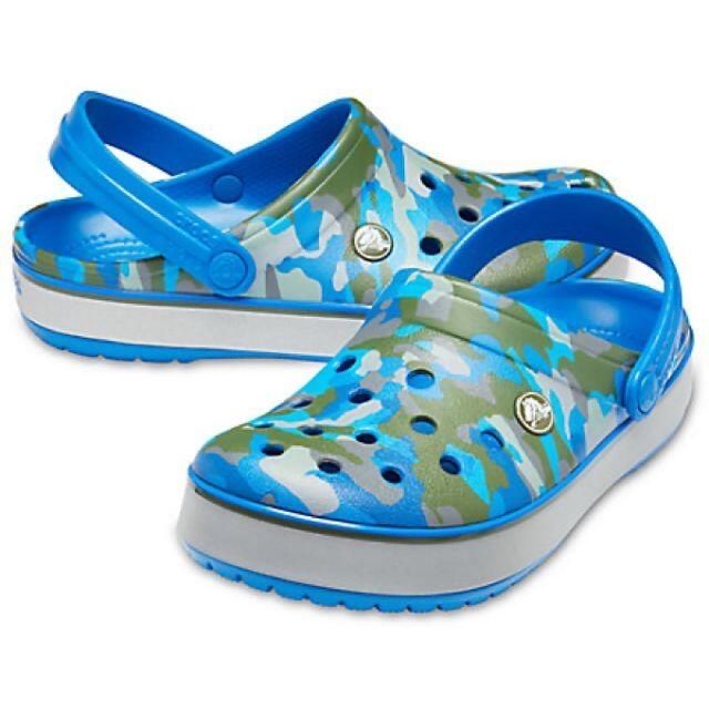 crocs(クロックス)の27cm クロックス クロックバンド プリンテッド クロッグ ブルー系 メンズの靴/シューズ(サンダル)の商品写真