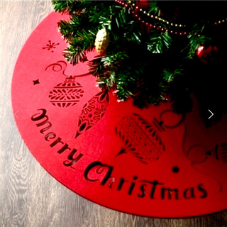 フランフラン(Francfranc)のフランフラン ツリースカート  赤 フェルト クリスマス(インテリア雑貨)
