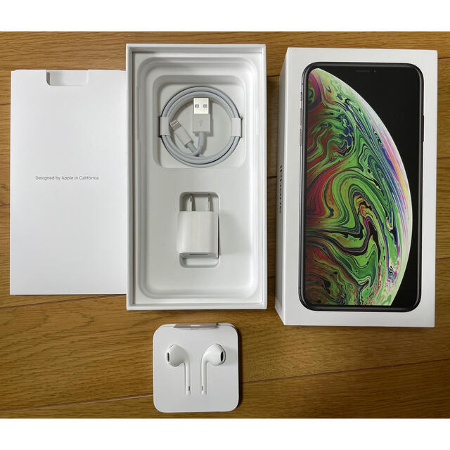 Apple(アップル)のiPhone Xs Max 256GB の空箱と付属品 スマホ/家電/カメラのスマートフォン/携帯電話(その他)の商品写真