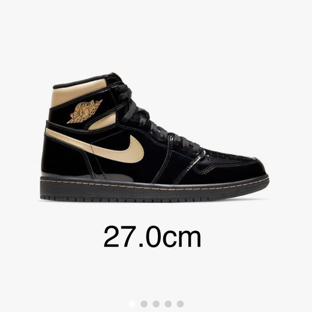 27.0cm AIR JORDAN1 HIGH OG METALLIC GOLDスニーカー