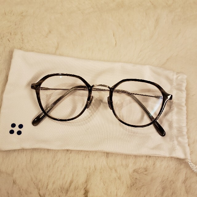 45mmレンズの幅美品 YELLOWS PLUS イエローズプラス  眼鏡 CLARK C434