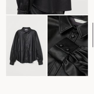 エイチアンドエム(H&M)のh&m フェイクレザー シャツ(ブルゾン)