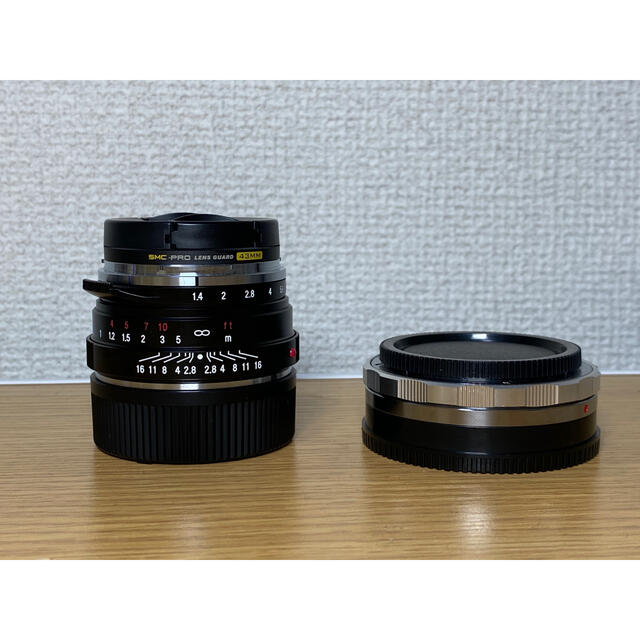 フォクトレンダー　40mm f1.4 sc Eマウントアダプター付き