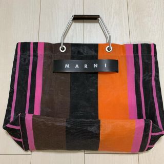 マルニ(Marni)のマルニ　フラワーマーケット　ストライプ　(トートバッグ)