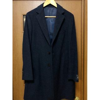 スーツカンパニー(THE SUIT COMPANY)のチェスターコート　ネイビー　Lサイズ(チェスターコート)