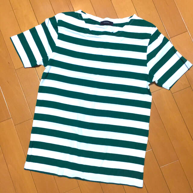 RAGEBLUE(レイジブルー)の緑ボーダーシャツ 【RAGEBLUE】 メンズのトップス(Tシャツ/カットソー(半袖/袖なし))の商品写真