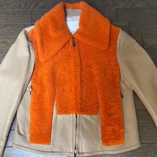 スリーワンフィリップリム(3.1 Phillip Lim)の3.1フィリップリム　ムートン　ラム　ライダーズジャケット(ライダースジャケット)