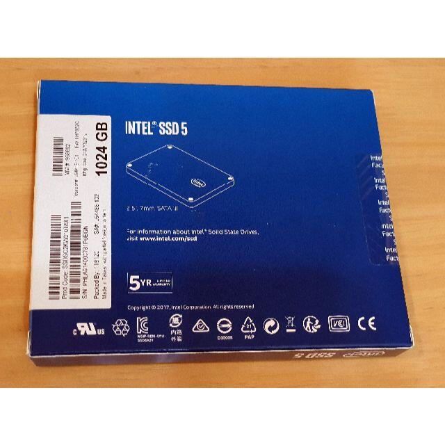 Intel SSD 545s 1024GB (SATA、新品・未開封）