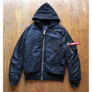 アルファインダストリーズ(ALPHA INDUSTRIES)のALPHA　アルファ　Ma1　★新品　中綿フードブルゾン　送料無料　★a267(ナイロンジャケット)