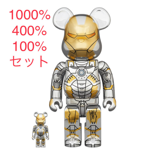 BE@RBRICK SORAYAMA IRONMAN 1000％ 400%