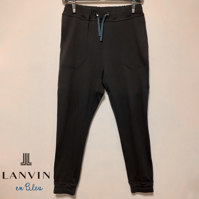 【送料込・美品】LANVIN en Bleu ジャージジョガーパンツ 46（S）