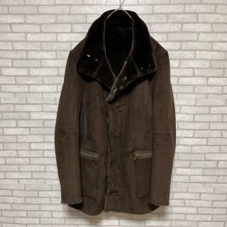 カルバンクライン(Calvin Klein)の【高級】 カルバンクライン ムートン ロングコート フェイク ブラウン(モッズコート)