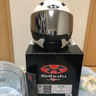 Ogk Ogkカブト Ryuki リュウキ Mサイズ ホワイトメタリック スモークミラーの通販 By Crybaby S Shop オージーケーならラクマ