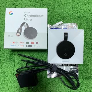 Google Chromecast ultra 最新 第3世代4K無線有線対応(映像用ケーブル)