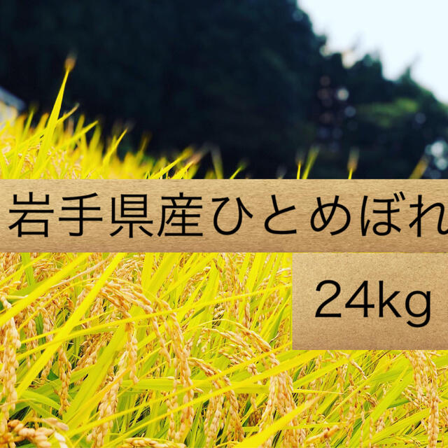 米袋白米＞【新米】岩手県産ひとめぼれ【24㎏】　米/穀物