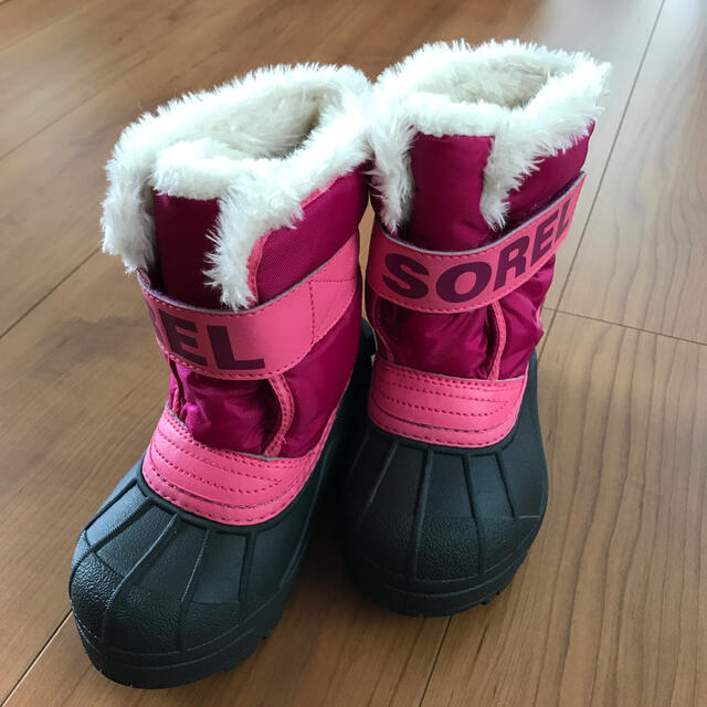 SOREL(ソレル)の美品　値下　SOREL ソレル　スノーブーツ　サイズ14センチ キッズ/ベビー/マタニティのベビー靴/シューズ(~14cm)(ブーツ)の商品写真