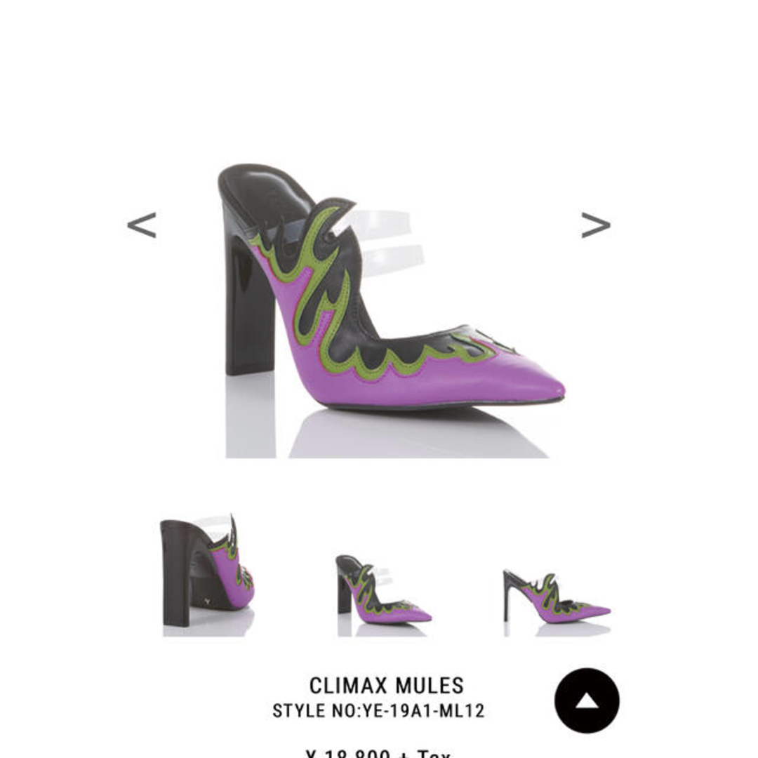 yello CLIMAX MULES サイズM レディースの靴/シューズ(ハイヒール/パンプス)の商品写真