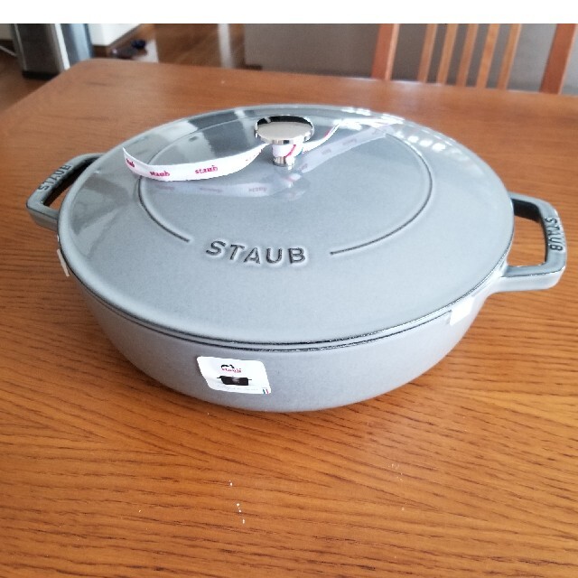 STAUB(ストウブ)のストウブ　ブレイザー ソテーパン 28cm　グレー インテリア/住まい/日用品のキッチン/食器(鍋/フライパン)の商品写真