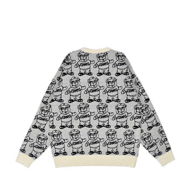 EXAMPLE BB BEAR SWEATER セーター XL 白