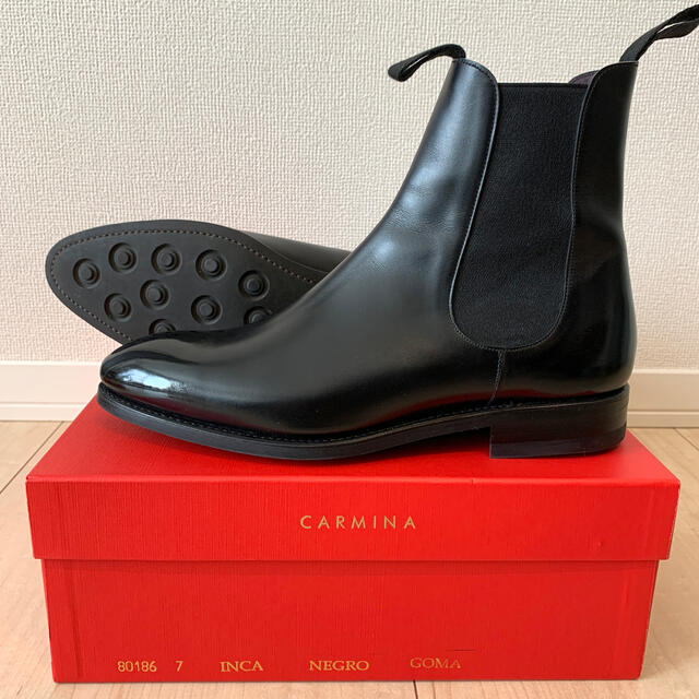 CrockettJones CARMINA サイドゴアブーツ UK7 極上品 純正シューツリー付属の通販 by どりー's shop｜ クロケットアンドジョーンズならラクマ