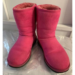 アグ(UGG)のアグ ムートンブーツ ピンク  6  正規品(ブーツ)