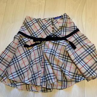 バーバリーブルーレーベル(BURBERRY BLUE LABEL)のBurberry バーバリーブルーレーベル　チェック　スカート36(ミニスカート)