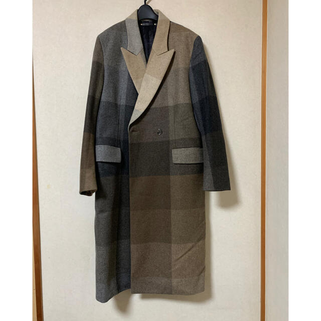 Paul Smith(ポールスミス)の専用　Paul Smith 15AW ブロックチェックセミダブルチェスターコート メンズのジャケット/アウター(チェスターコート)の商品写真