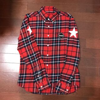 F.C.R.B. SOPH Check Shirt レッド M 長袖 チェック