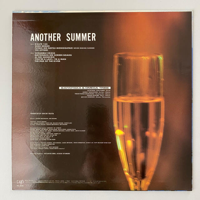 【LPレコード】杉山清貴&オメガトライブ／ANOTHER SUMMER エンタメ/ホビーのCD(ポップス/ロック(邦楽))の商品写真