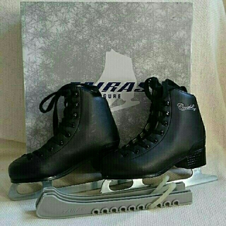 [12/18まで]アイススケート 靴 ZAIRAS ブラック 20センチ (ウインタースポーツ)