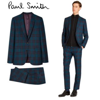 Paul Smith ロンドン購入 ポールスミス タータンチェックセットアップ スーツの通販 ラクマ