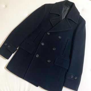 ユナイテッドアローズ(UNITED ARROWS)の☆UNITED ARROWS☆メルトンウールピーコート/M/黒/美品♪(ピーコート)