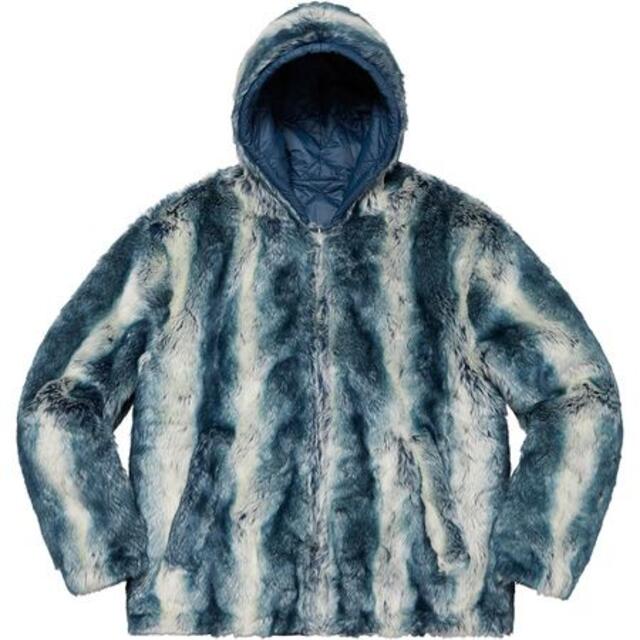 Supreme - Faux Fur Reversible Hooded Jacket Medium