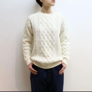 ビューティアンドユースユナイテッドアローズ(BEAUTY&YOUTH UNITED ARROWS)の値下げ★batoner cable knit  バトナー　ニット(ニット/セーター)