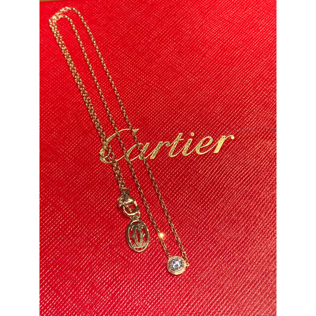 Cartier(カルティエ)のカルティエ　ディアマンレジェ ダイヤモンドネックレス　K18PG LM レディースのアクセサリー(ネックレス)の商品写真
