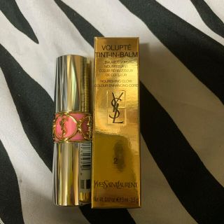 イヴサンローランボーテ(Yves Saint Laurent Beaute)のイヴ・サンローラン ヴォリュプテ ティントインバーム N°2 ティーズミーピンク(口紅)