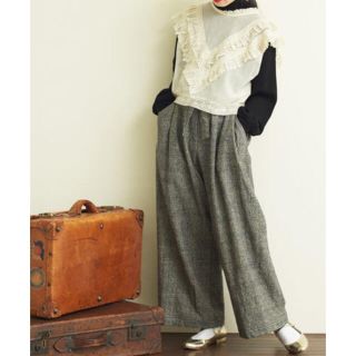 ドットアンドストライプスチャイルドウーマン(Dot&Stripes CHILDWOMAN)のDot＆Stripes CHILD WOMAN メッシュ レースブラウス フリル(シャツ/ブラウス(半袖/袖なし))