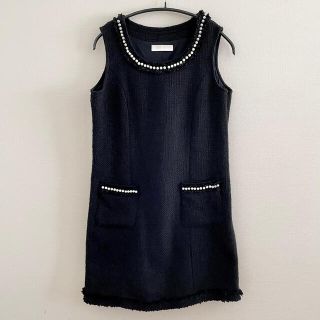 セシルマクビー(CECIL McBEE)のセシルマクビー♡︎ブラックツイードワンピース(ミニワンピース)