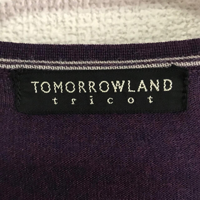 TOMORROWLAND(トゥモローランド)のTOMORROWLAND トゥモローランド　ニット　紫 メンズのトップス(ニット/セーター)の商品写真