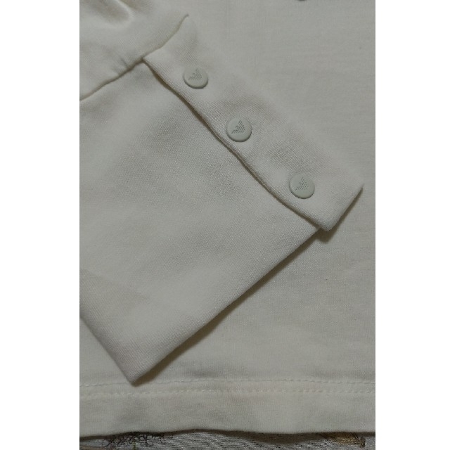 ARMANI JUNIOR(アルマーニ ジュニア)のアルマーニジュニア 10 140 タートルネック シャツ 長袖 白 キッズ  キッズ/ベビー/マタニティのキッズ服女の子用(90cm~)(Tシャツ/カットソー)の商品写真