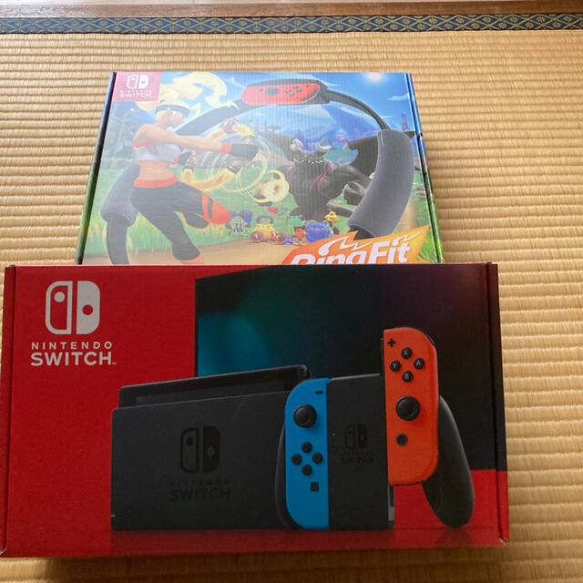 エンタメ/ホビー任天堂Switch ネオン＆リングフットアドベンチャーセット