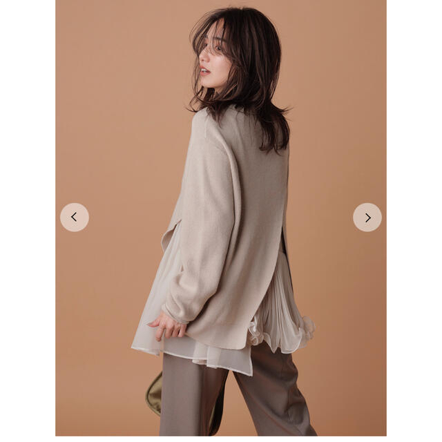 ラッフルプリーツレイヤーニット 新品未使用 | agro-vet.hr