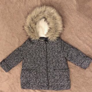 ベビーギャップ(babyGAP)のGAP baby  ツイード　ファー　コート　90サイズ(コート)