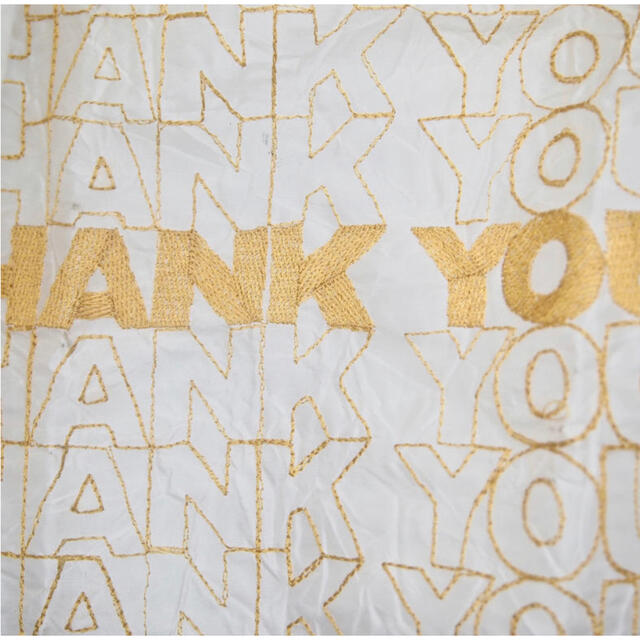 OPEN EDITIONS／THANK YOU TOTE エコバッグ　GOLD