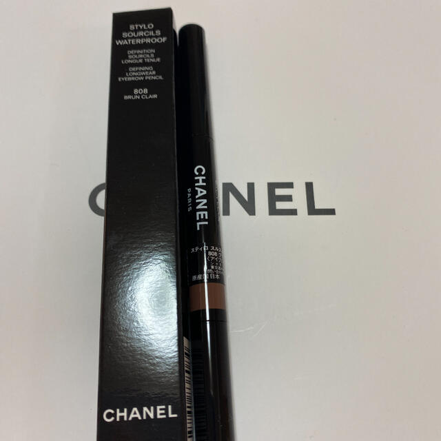 CHANEL(シャネル)のCHANEL スティロ スルスィル ウォータープルーフ　808 ブラウンクレール コスメ/美容のベースメイク/化粧品(アイブロウペンシル)の商品写真