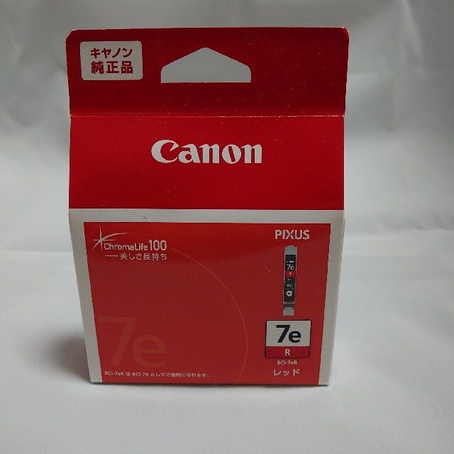 Canon(キヤノン)のキャノンインク　7eレッド インテリア/住まい/日用品のオフィス用品(オフィス用品一般)の商品写真