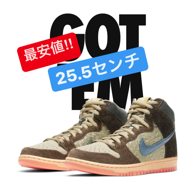 NIKE(ナイキ)のCONCEPTS × NIKE SB DUNK HIGH "DUCK" メンズの靴/シューズ(スニーカー)の商品写真