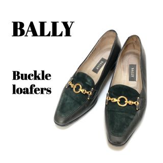 バリー(Bally)のBALLY バリー　バックルローファー　スエード　パンプス　サイズ37(ハイヒール/パンプス)