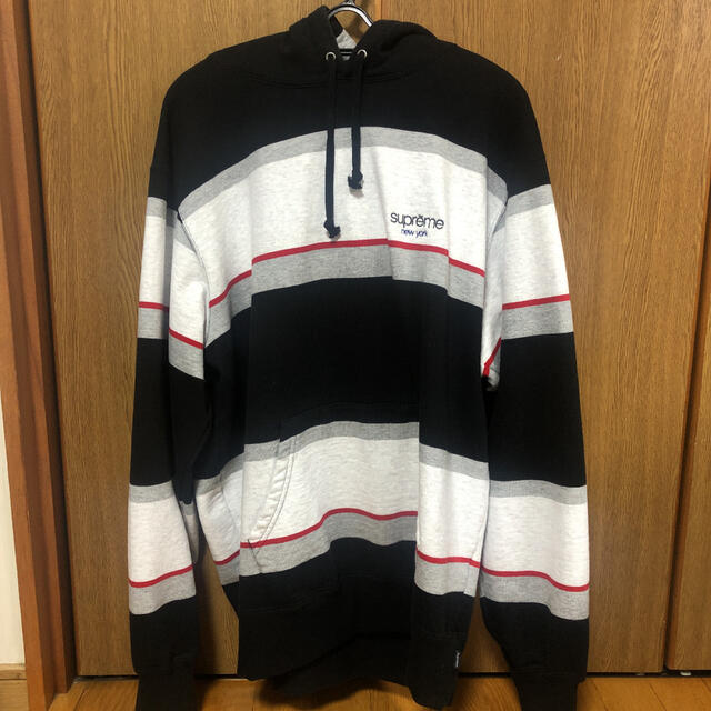 Supreme 19aw Stripe Hooded Sweatshirt