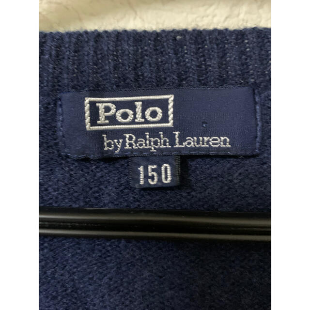 POLO RALPH LAUREN(ポロラルフローレン)のポロラルフローレン 子供服 150センチ ベスト ネイビー ウール100% キッズ/ベビー/マタニティのキッズ服男の子用(90cm~)(Tシャツ/カットソー)の商品写真